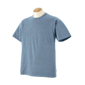 Authentic Pigment Youth 5.6 oz. Pigment-Dyed and Direct-Dyed Ringspun T-Shirt - Dark/All Blue, Bay