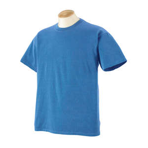 Authentic Pigment Youth 5.6 oz. Pigment-Dyed and Direct-Dyed Ringspun T-Shirt - Dark/All Blue, Western Sky