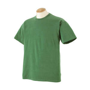 Authentic Pigment Youth 5.6 oz. Pigment-Dyed and Direct-Dyed Ringspun T-Shirt - Dark/All Green, Clover