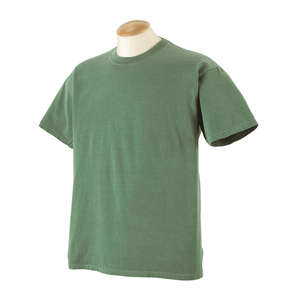 Authentic Pigment Youth 5.6 oz. Pigment-Dyed and Direct-Dyed Ringspun T-Shirt - Dark/All Green, Willow
