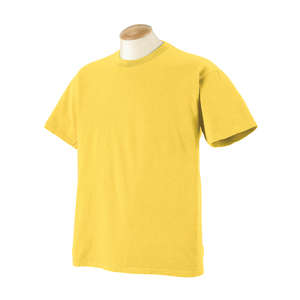 Authentic Pigment Youth 5.6 oz. Pigment-Dyed and Direct-Dyed Ringspun T-Shirt - Dark/All Yellow, Sunburst