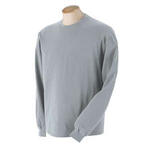 Authentic Pigment 5.6 oz. Pigment-Dyed and Direct-Dyed Ringspun Long-Sleeve T-Shirt - Dark/All Chrome