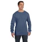 Promotional Adult T-Shirts - Authentic Pigment 5.6 oz. Pigment-Dyed and Direct-Dyed Ringspun Long-Sleeve T-Shirt - Dark/All