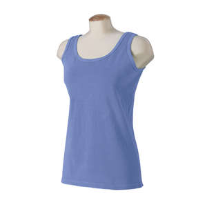 Authentic Pigment Women's 5.6 oz. Pigment-Dyed and Direct-Dyed Tank - Dark/All Blue, Periwinkle