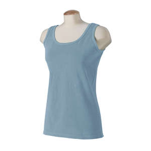 Authentic Pigment Women's 5.6 oz. Pigment-Dyed and Direct-Dyed Tank - Dark/All Blue, Bay