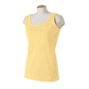 Authentic Pigment Women's 5.6 oz. Pigment-Dyed and Direct-Dyed Tank - Dark/All Goldenrod