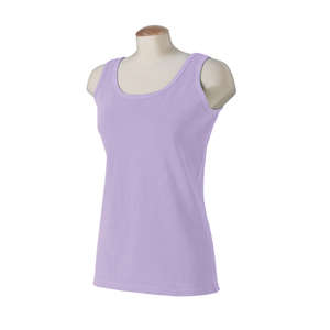 Authentic Pigment Women's 5.6 oz. Pigment-Dyed and Direct-Dyed Tank - Dark/All Lavender