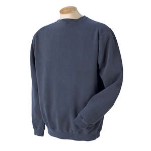 Authentic Pigment 11 oz. Pigment-Dyed Fleece Crew Sweatshirt - Dark/All Blue, Navy