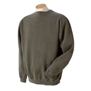 Authentic Pigment 11 oz. Pigment-Dyed Fleece Crew Sweatshirt - Dark/All Mocha