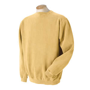 Authentic Pigment 11 oz. Pigment-Dyed Fleece Crew Sweatshirt - Dark/All Yellow, Mustard