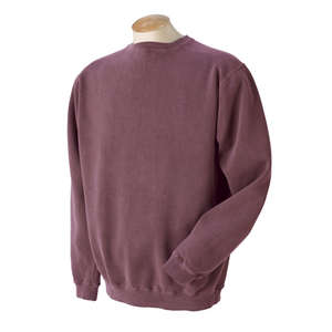 Authentic Pigment 11 oz. Pigment-Dyed Fleece Crew Sweatshirt - Dark/All Red, Brick