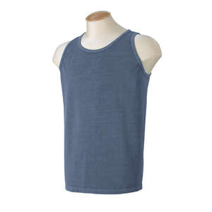 Authentic Pigment 5.6 oz. Pigment-Dyed Tank - Dark/All Blue, Denim