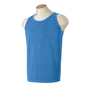 Authentic Pigment 5.6 oz. Pigment-Dyed Tank - Dark/All Blue, Western Sky
