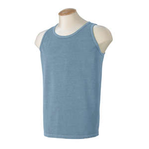 Authentic Pigment 5.6 oz. Pigment-Dyed Tank - Dark/All Blue, Bay