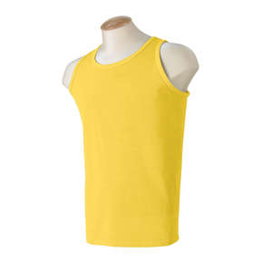 Authentic Pigment 5.6 oz. Pigment-Dyed Tank - Dark/All Yellow, Sunburst