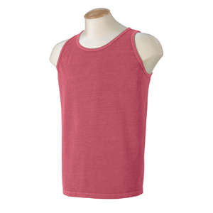 Authentic Pigment 5.6 oz. Pigment-Dyed Tank - Dark/All Red, Nautical