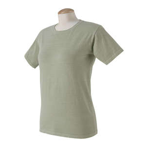 Authentic Pigment Women's 5.6 oz. Pigment-Dyed and Direct-Dyed Ringspun T-Shirt - Dark/All Cactus