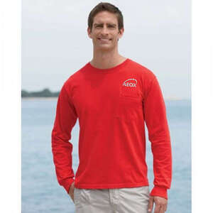 Custom Promotional Gildan 6.1 oz. Ultra Cotton Long-Sleeve Pocket T-Shirt - Dark/Colors