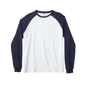 Canvas Men's Hawthorne Baseball T-Shirt - Dark/All White/Blue, Navy
