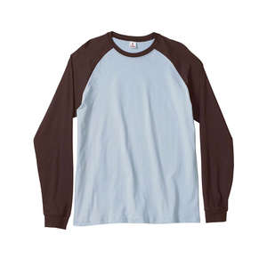 Canvas Men's Hawthorne Baseball T-Shirt - Dark/All Blue, Light/Brown
