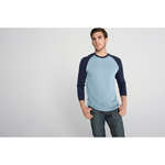 Imprinted T-Shirts - Canvas Men's Hawthorne Baseball T-Shirt - Dark/All