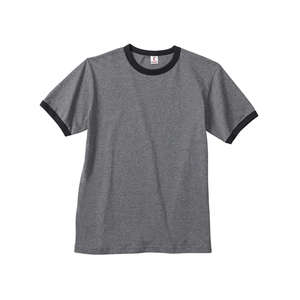 Canvas Men's Robertson Heather Ringer T-Shirt - Dark/All Gray, Deep Heathered/Black