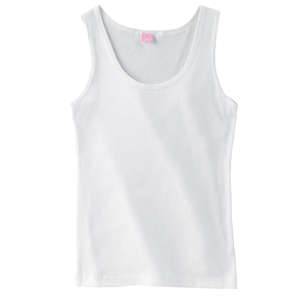 LA T Sportswear Women's 2x1 Rib Tank - Dark/All White