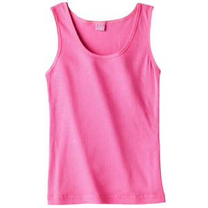 LA T Sportswear Women's 2x1 Rib Tank - Dark/All Raspberry