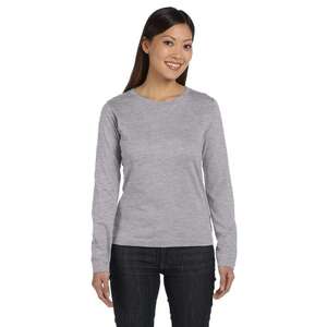 Custom Promotional LA T Sportswear Women's Combed Ringspun Long-Sleeve T-Shirt - Dark/Colors