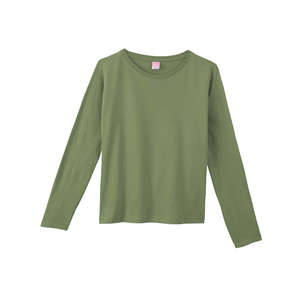 LA T Sportswear Women's Combed Ringspun Long-Sleeve T-Shirt - Dark/Colors Olive