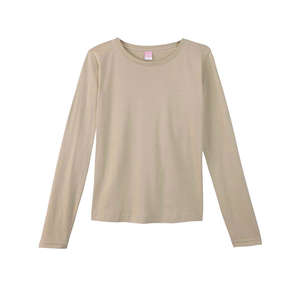LA T Sportswear Women's Combed Ringspun Long-Sleeve T-Shirt - Dark/Colors Khaki