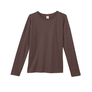 LA T Sportswear Women's Combed Ringspun Long-Sleeve T-Shirt - Dark/Colors Brown