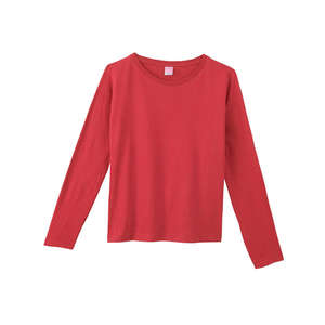 LA T Sportswear Women's Combed Ringspun Long-Sleeve T-Shirt - Dark/Colors Red