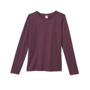 LA T Sportswear Women's Combed Ringspun Long-Sleeve T-Shirt - Dark/Colors Eggplant