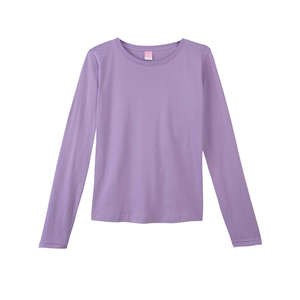 LA T Sportswear Women's Combed Ringspun Long-Sleeve T-Shirt - Dark/Colors Lavender