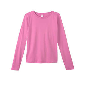 LA T Sportswear Women's Combed Ringspun Long-Sleeve T-Shirt - Dark/Colors Raspberry