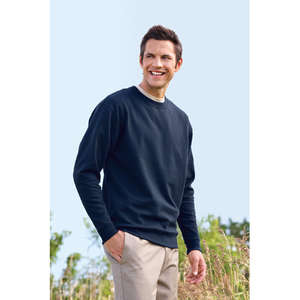 Custom Promotional Anvil Organic Cotton/Recycled Polyester Crewneck Fleece - Dark/Colors