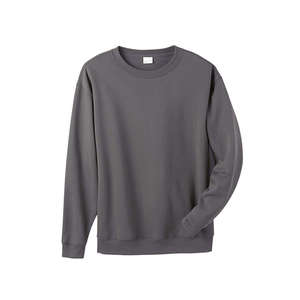 Anvil Organic Cotton/Recycled Polyester Crewneck Fleece - Dark/Colors Charcoal