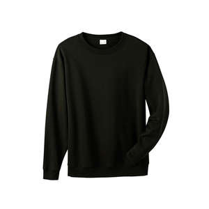 Anvil Organic Cotton/Recycled Polyester Crewneck Fleece - Dark/Colors Black