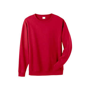 Anvil Organic Cotton/Recycled Polyester Crewneck Fleece - Dark/Colors Red
