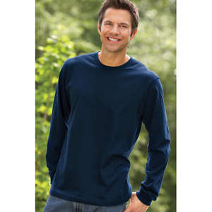Anvil Organic Long-Sleeve T-Shirt - Dark/Colors