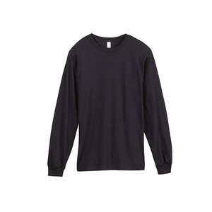 Anvil Organic Long-Sleeve T-Shirt - Dark/Colors Black