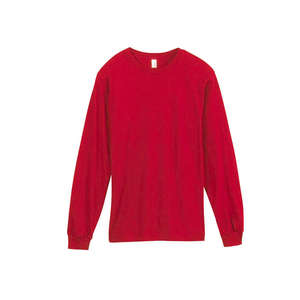 Anvil Organic Long-Sleeve T-Shirt - Dark/Colors Red