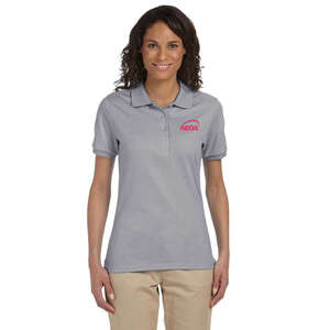 Jerzees Women's 5.6 oz. 50/50 Jersey Polo with SpotShield - Light/Heather