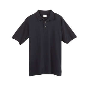 Anvil 100% Organic Ringspun Cotton Pique Sport Shirt - Dark/Colors Black