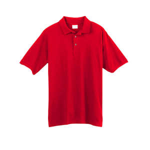 Anvil 100% Organic Ringspun Cotton Pique Sport Shirt - Dark/Colors Red