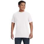 Logo Adult T-Shirts - Anvil Organic Cotton in Conversion Blend Short-Sleeve T-Shirt - White/Neutral