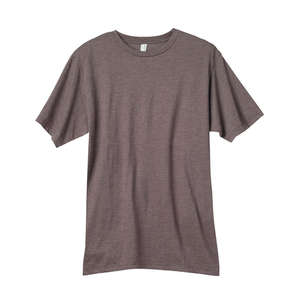 Anvil Organic Cotton in Conversion Blend Short-Sleeve T-Shirt - Light/Heather Brown, Heathered