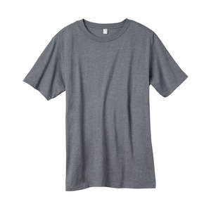 Anvil Organic Cotton in Conversion Blend Short-Sleeve T-Shirt - Light/Heather Charcoal, Heathered