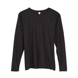 Anvil Women's 5.4 oz. Long-Sleeve T-Shirt - Dark/Colors Black